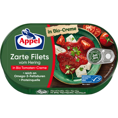 MSC Heringsfilets in Bio-Tomaten-Creme