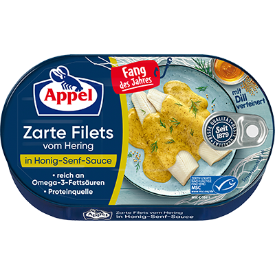 Fang des Jahres - MSC Heringsfilets in Honig-Senf-Sauce mit Dill verfeinert