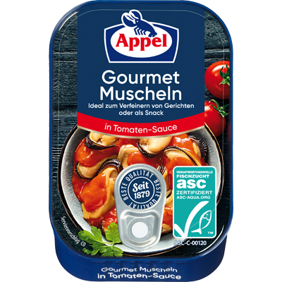 ASC Muscheln in Tomaten-Sauce